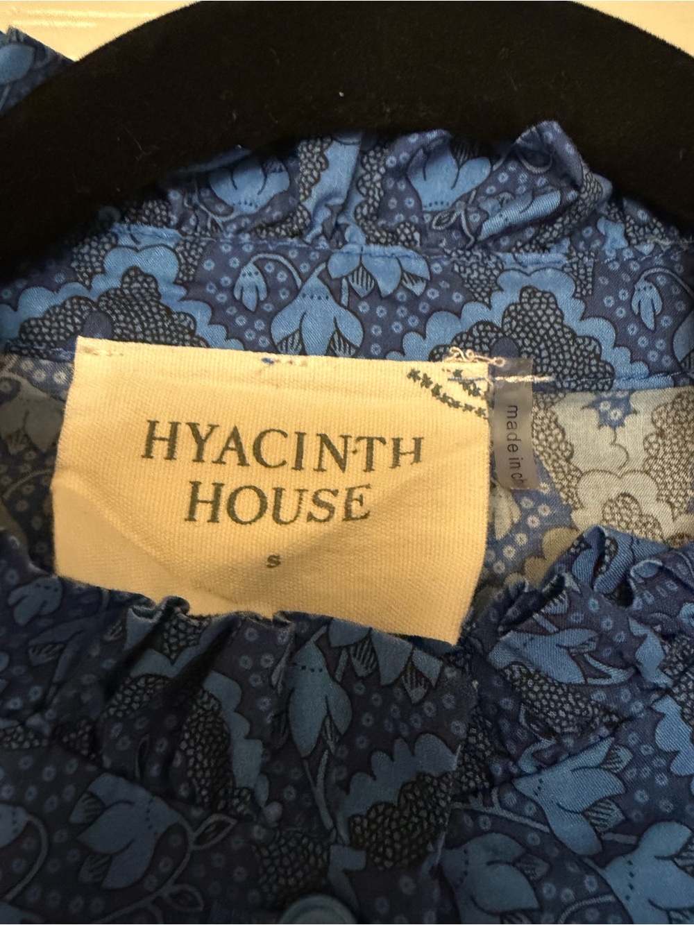 Hyacinth House Bennett Midi Dress Navy Blue Floral Size - Picture 13 of 13
